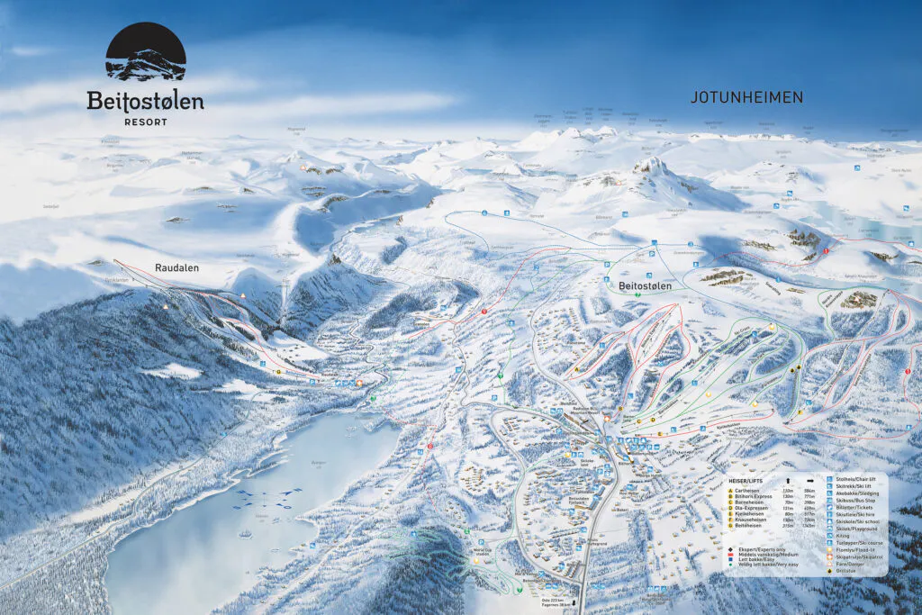 Pistekort Beitostølen 24/25