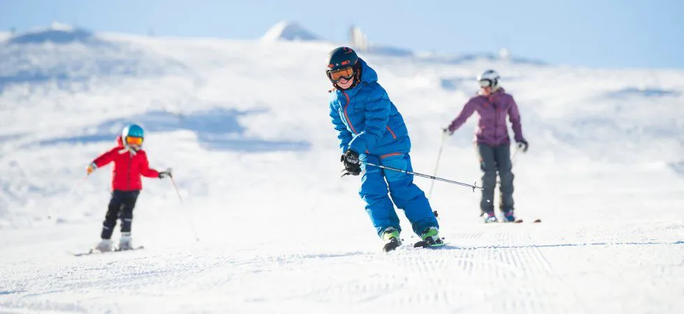 Skiferie i Trysil - børn med mor