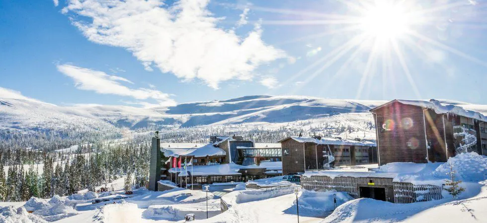 Skiferie i Trysil - udsigt over byen