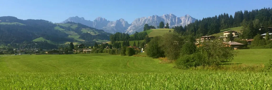 Sommerferie i Westendorf - udsigt til Wilder Kaiser