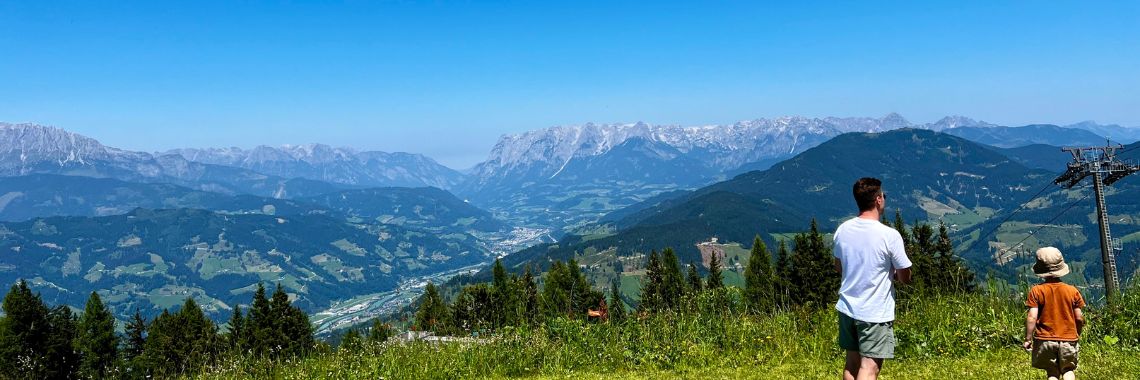Sommerferie i Saalbach - På toppen af bjerget