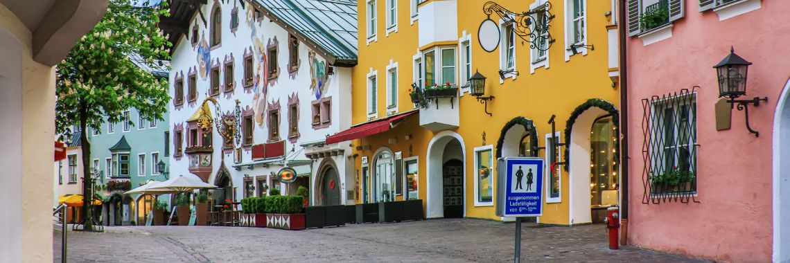Sommerferie i Kitzbühel - den gamle bydel