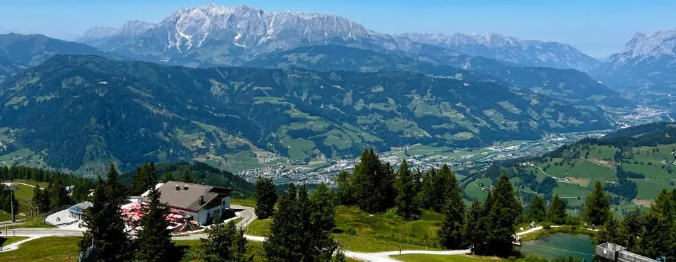 Sommer i Wagrain - udsigt fra Alpendorf (Geisterberg)