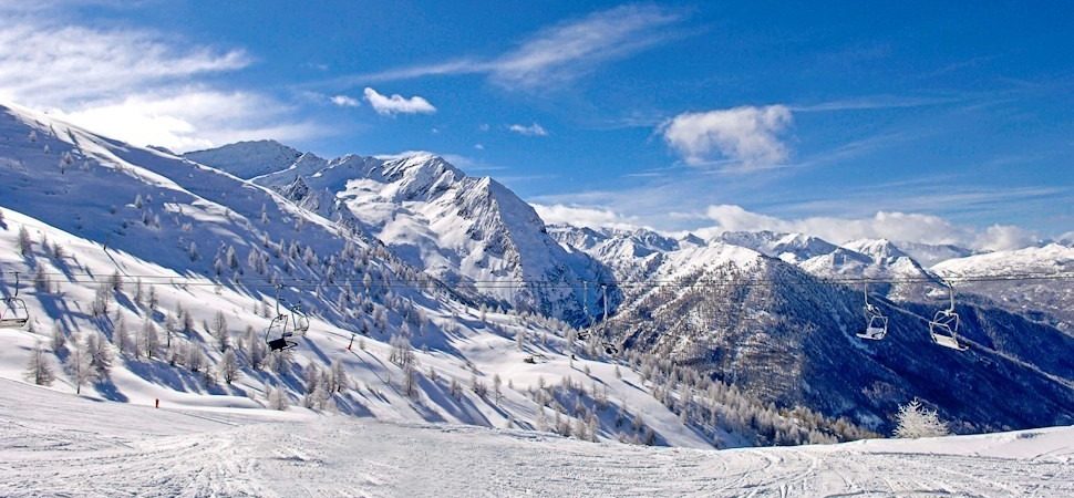 Sestriere udsigt Italien