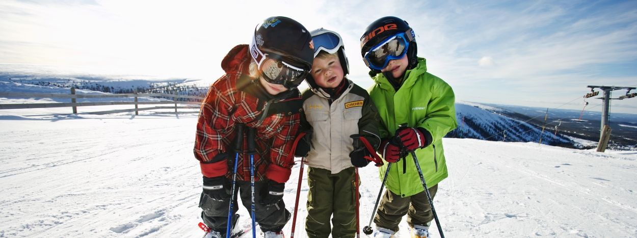 Børne-skiskole i maria alm